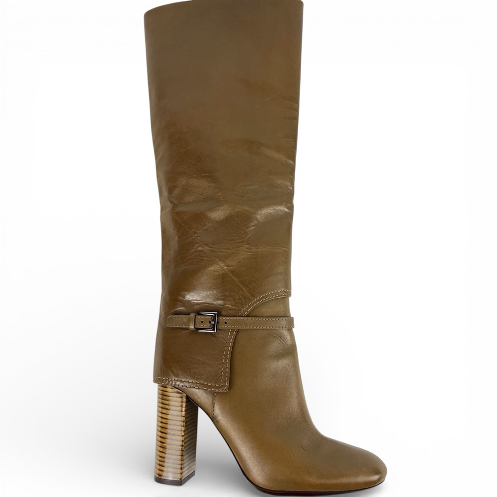 Tory Burch Faye Knee High Boots Women 6.5 in Fango